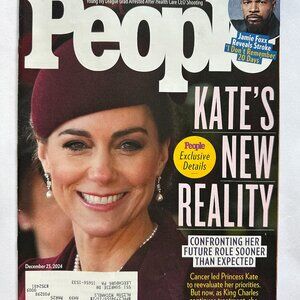 People Magazine 12/23/2024 Princess Kate Middleton Cover With Label